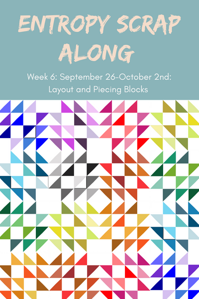 Entropy Scrap Along Week 6-8 (Sept. 26-Oct. 16): Layout and Piecing Block