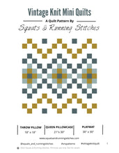 Load image into Gallery viewer, Vintage Knit Mini Quilt Pattern
