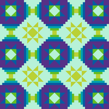 Load image into Gallery viewer, PDF Stars in Court Quilt Pattern