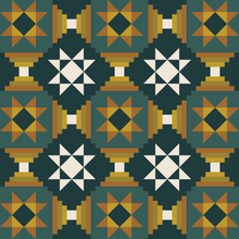 Load image into Gallery viewer, PDF Stars in Court Quilt Pattern