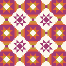 Load image into Gallery viewer, PDF Stars in Court Quilt Pattern