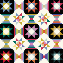 Load image into Gallery viewer, PDF Stars in Court Quilt Pattern