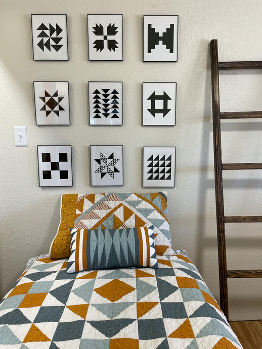 How to Create a Quilt Inspired Gallery Wall in Your Home