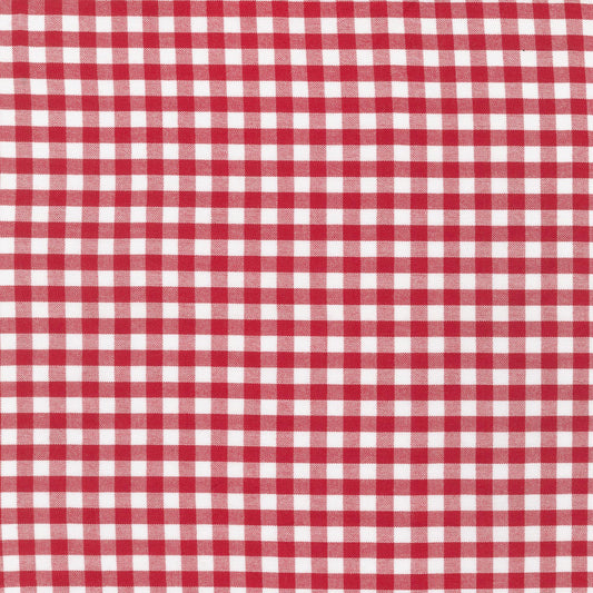 Robert Kaufman 1/4” Crimson Carolina Gingham Yarn Dye Fabric 1/2 yard