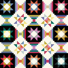Load image into Gallery viewer, PDF Stars in Court Quilt Pattern
