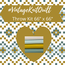 Load image into Gallery viewer, Vintage Knit Cool Throw Quilt Kit

